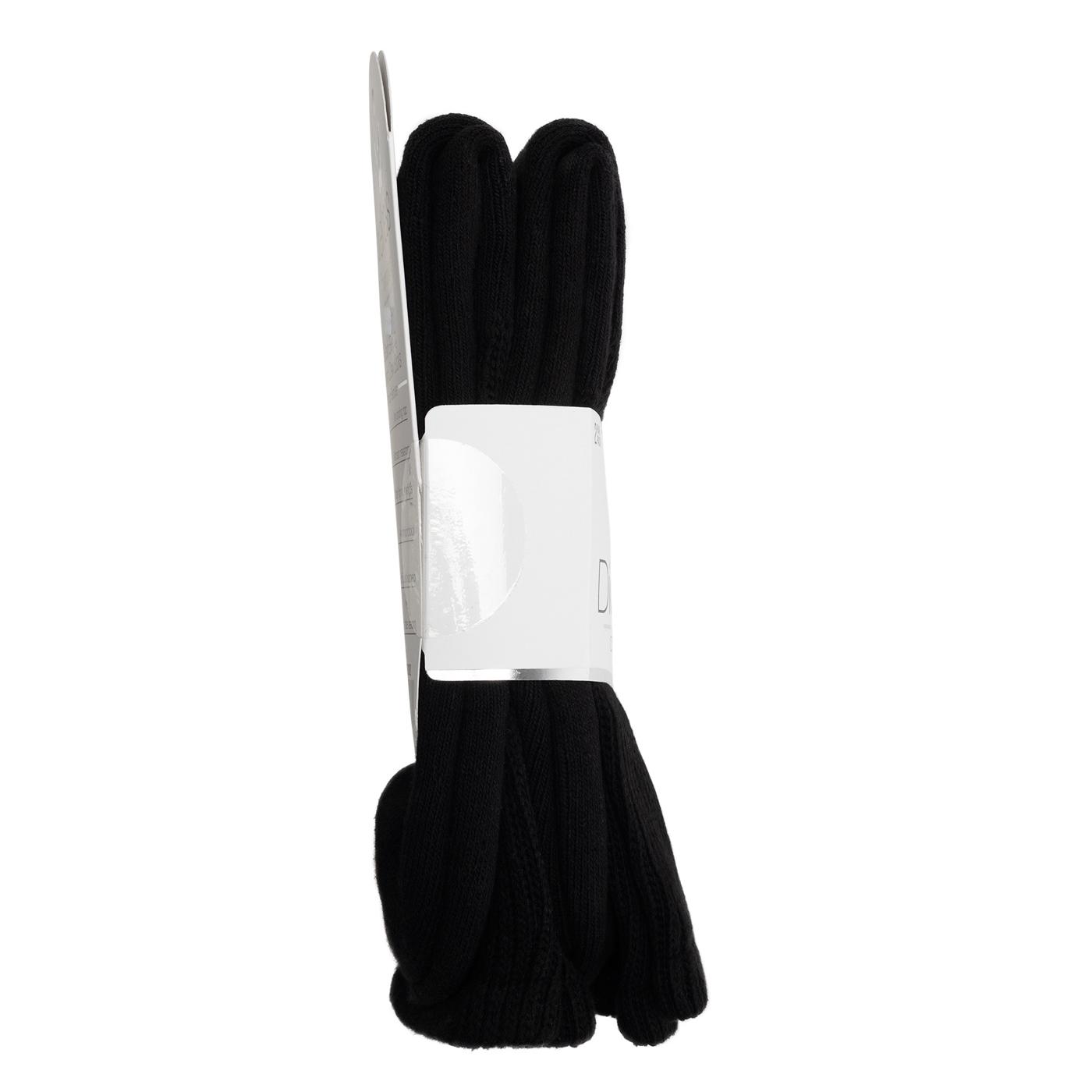 Wellness by Harmony & Sole Everyday Diabetic Crew Sock Unisex - Black- 2 Pairs; image 3 of 4