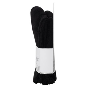 Wellness by Harmony & Sole Everyday Diabetic Crew Sock Unisex - Black- 2 Pairs, S/M