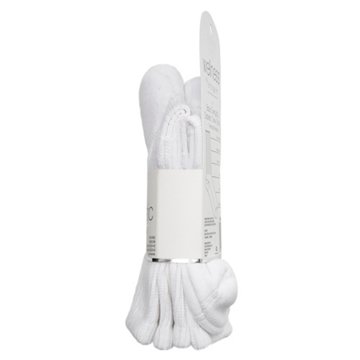 Wellness by Harmony & Sole Everyday Diabetic Crew Sock Unisex - White - 2 Pairs, S/M