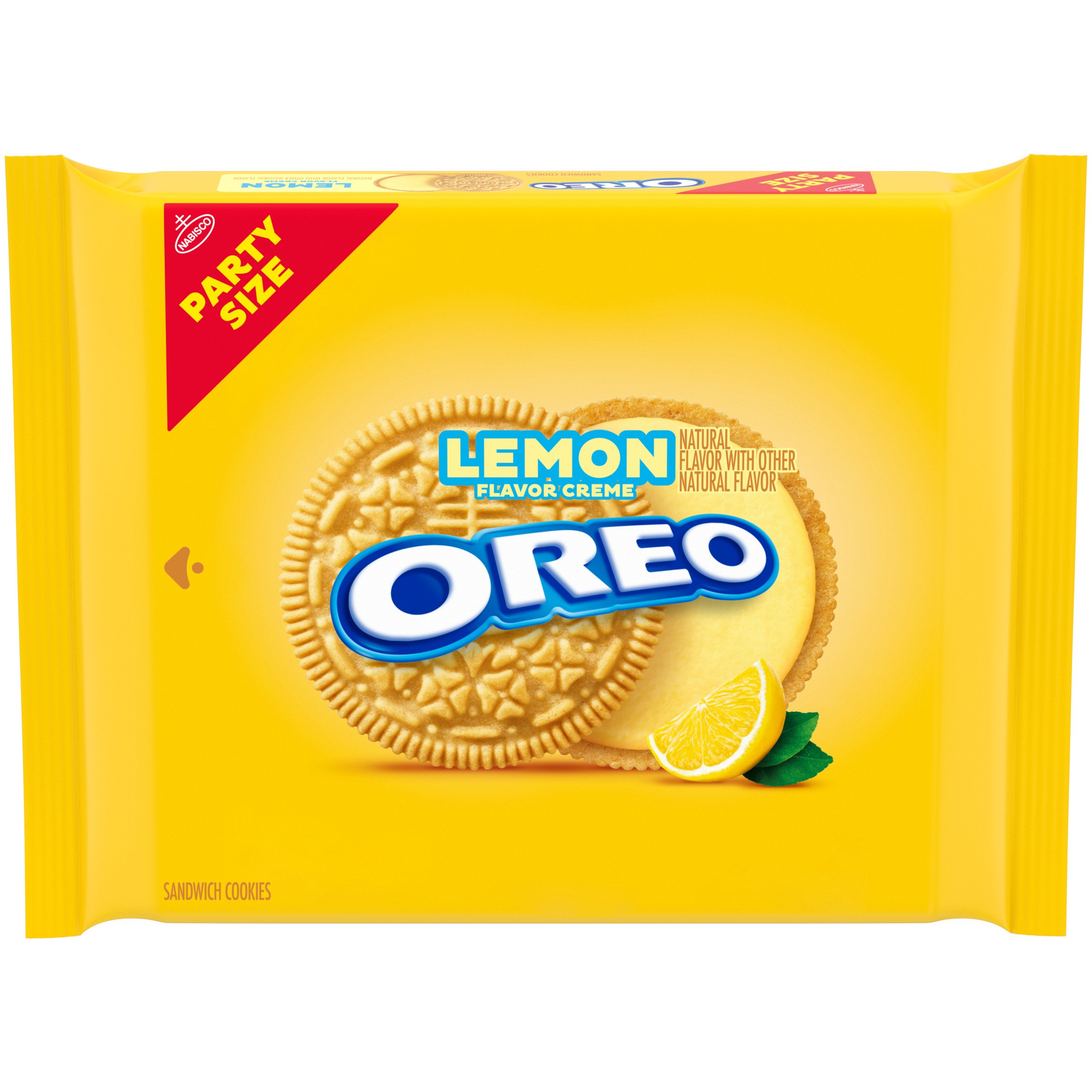 Nabisco Oreo Lemon Creme Sandwich Cookies Party Size Shop Cookies at