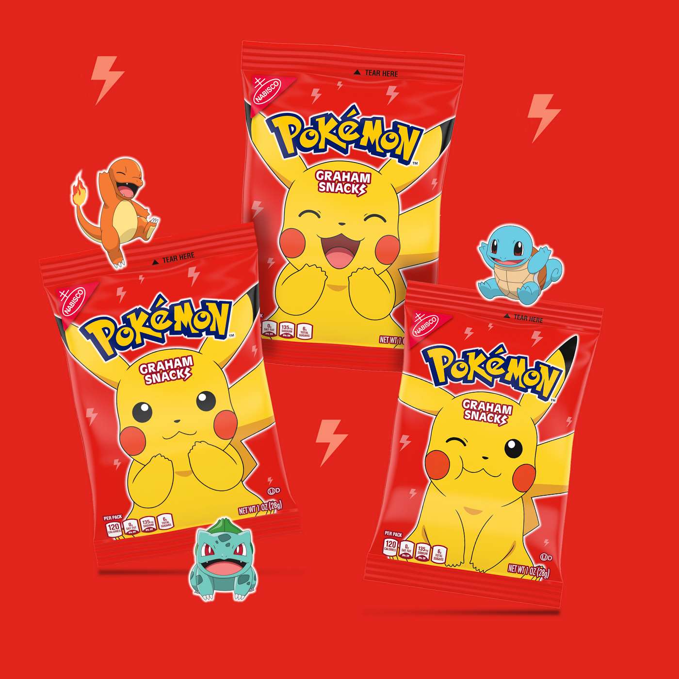 Nabisco Pokemon Graham Cracker Snack Cookies Snack Packs; image 2 of 9