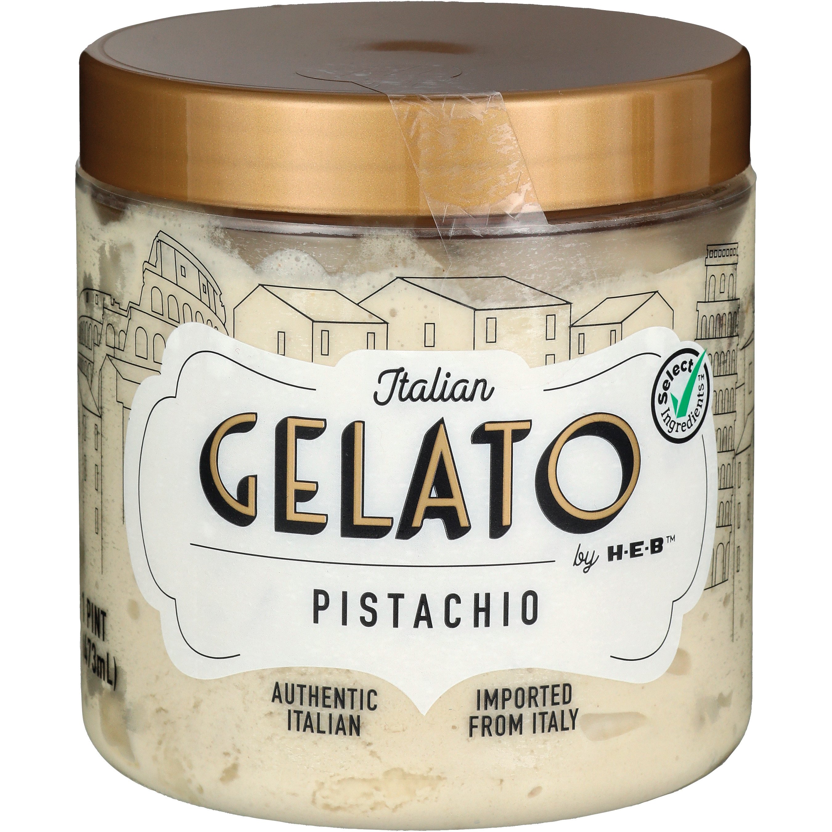 Italian Gelato by H-E-B Pistachio Gelato, 1 pt