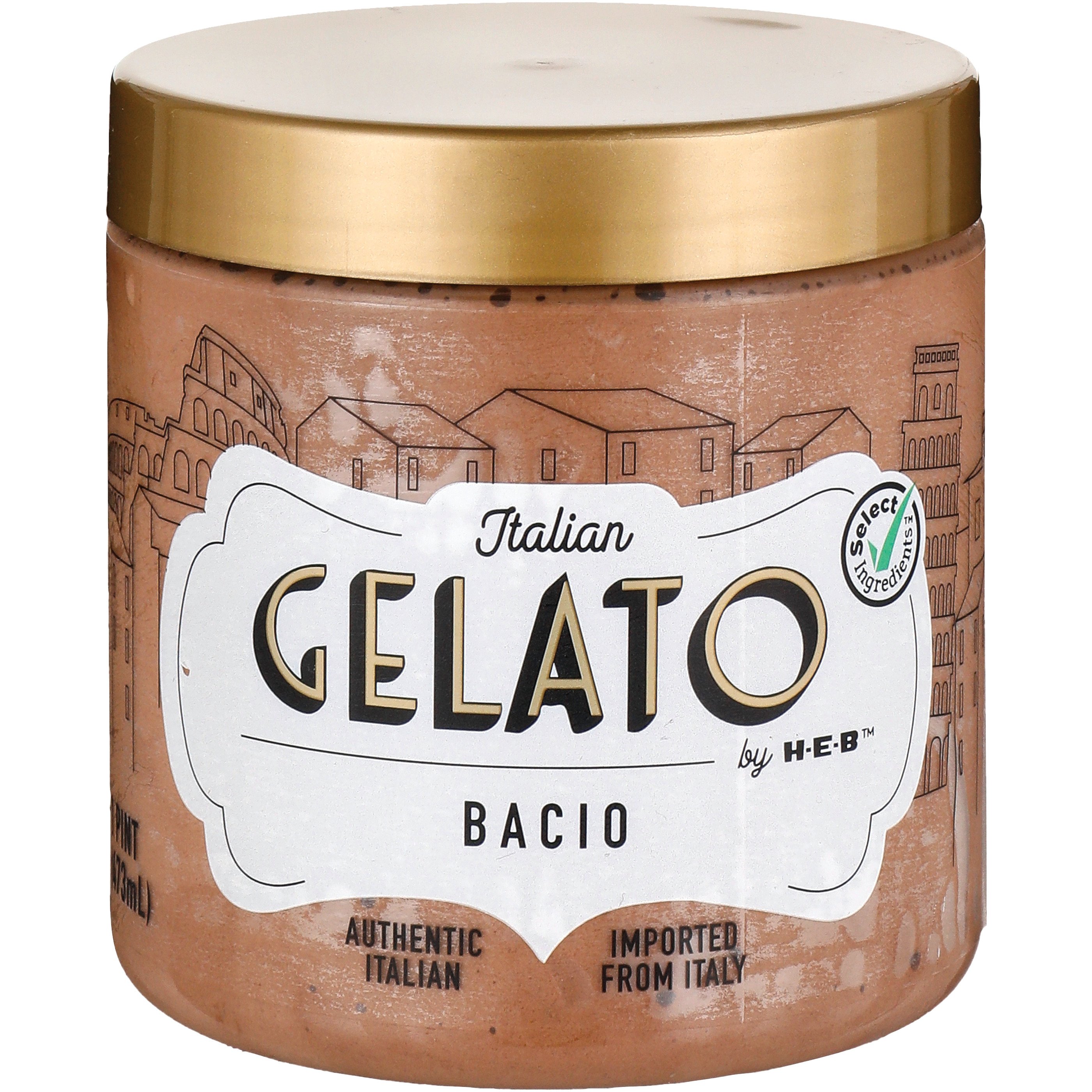 Italian Gelato by HEB Bacio Chocolate Hazelnut Gelato Shop Ice