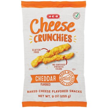 H-E-B Baked Cheese Crunchies - Cheddar