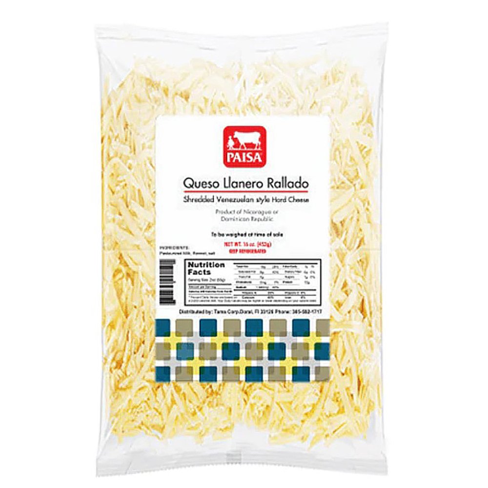 Paisa Queso Llanero Rallado Shredded Cheese Shop Cheese at HEB