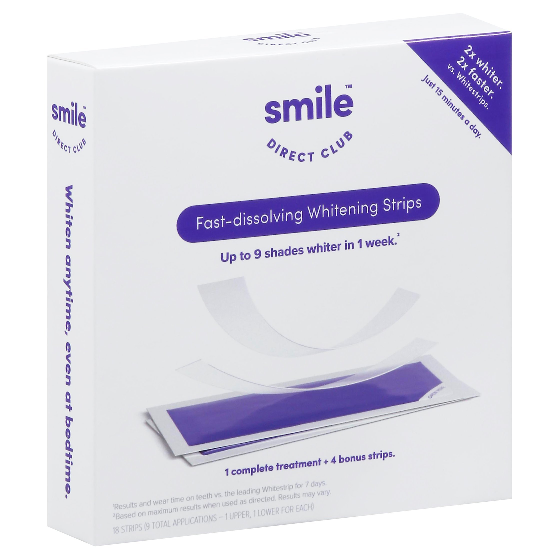 Smile Direct Club Dissolving Whitening Strips Shop Whiteners at HEB