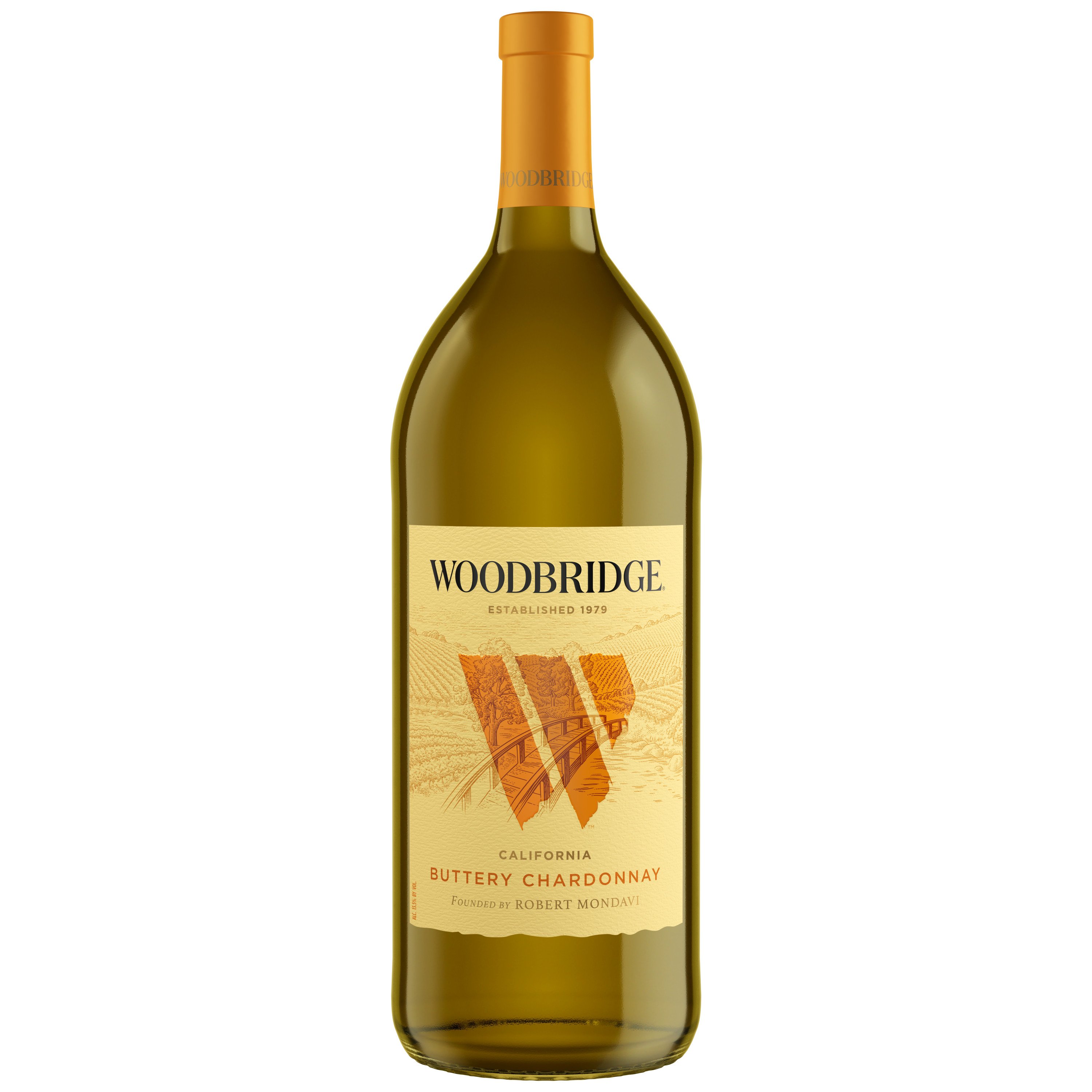 Woodbridge Buttery Chardonnay California White Wine, 1.5 L