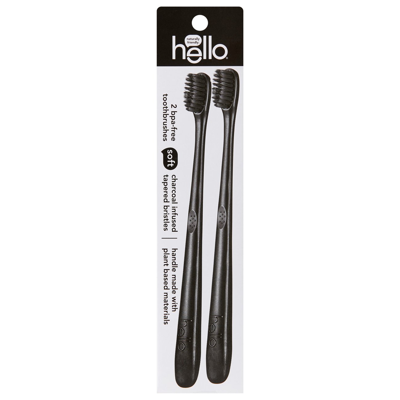 Hello Charcoal Infused Toothbrush Shop Oral Hygiene at HEB