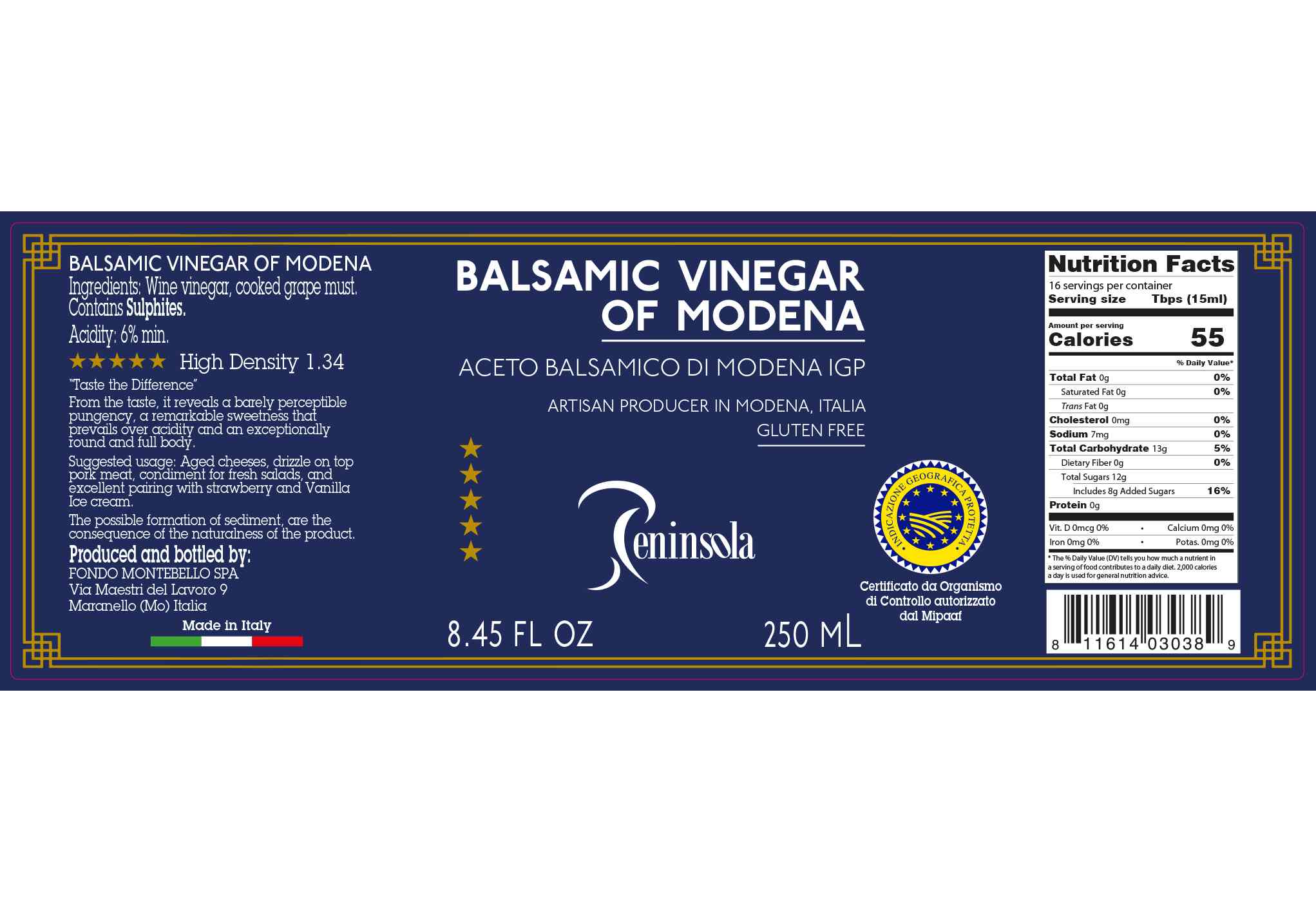 Peninsola Balsamic Vinegar; image 2 of 2