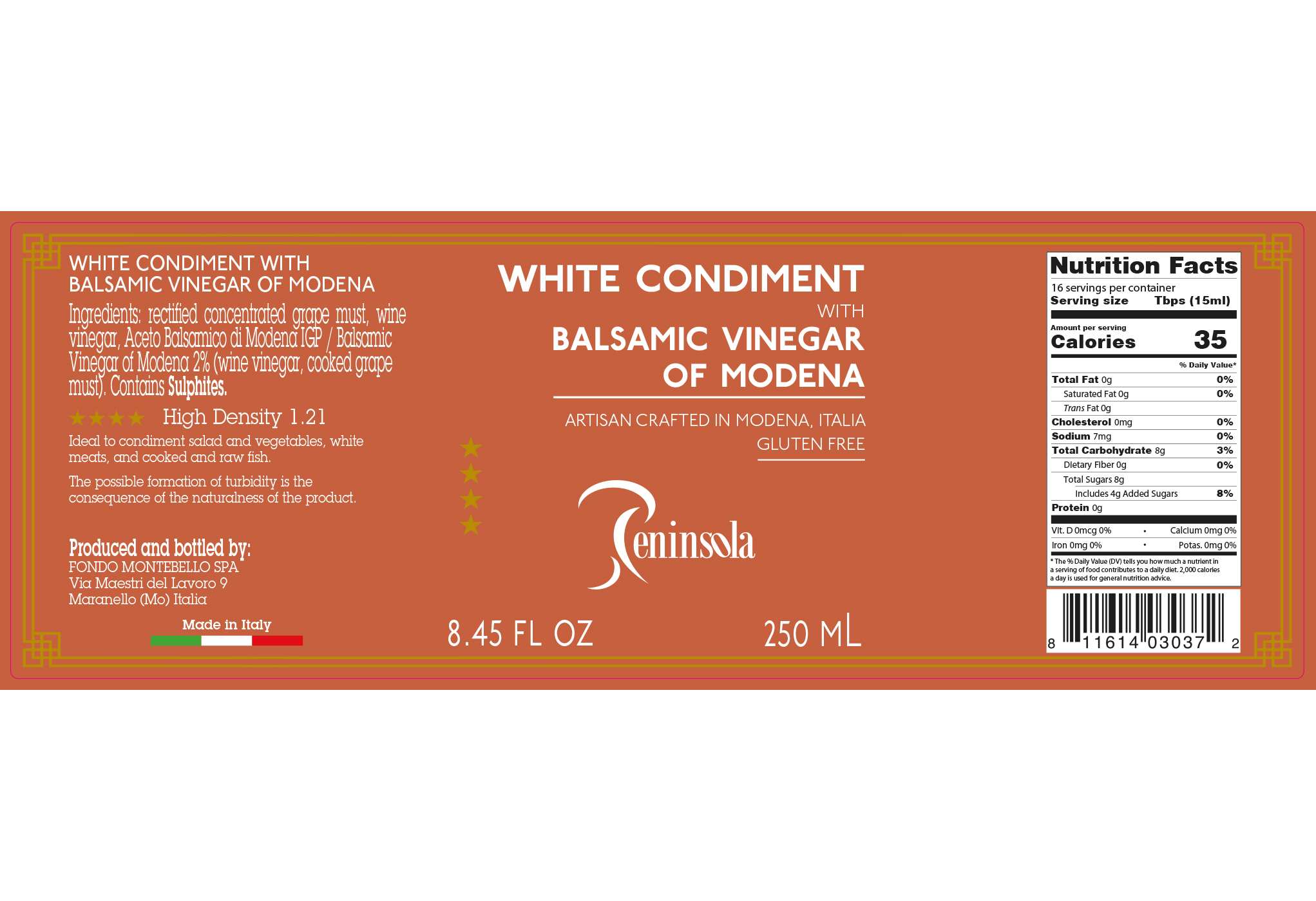 Peninsola White Condiment With Balsamic Vinegar; image 2 of 2