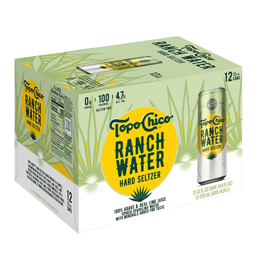 Topo Chico Ranch Water Hard Seltzer, 12 oz Cans Shop Beer & Wine at HEB