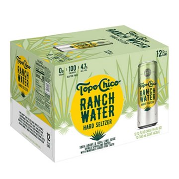Topo Chico Ranch Water Hard Seltzer 12 pk Cans, 12 oz