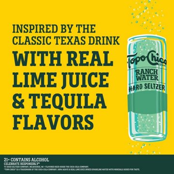 Topo Chico Ranch Water Hard Seltzer 12 pk Cans, 12 oz