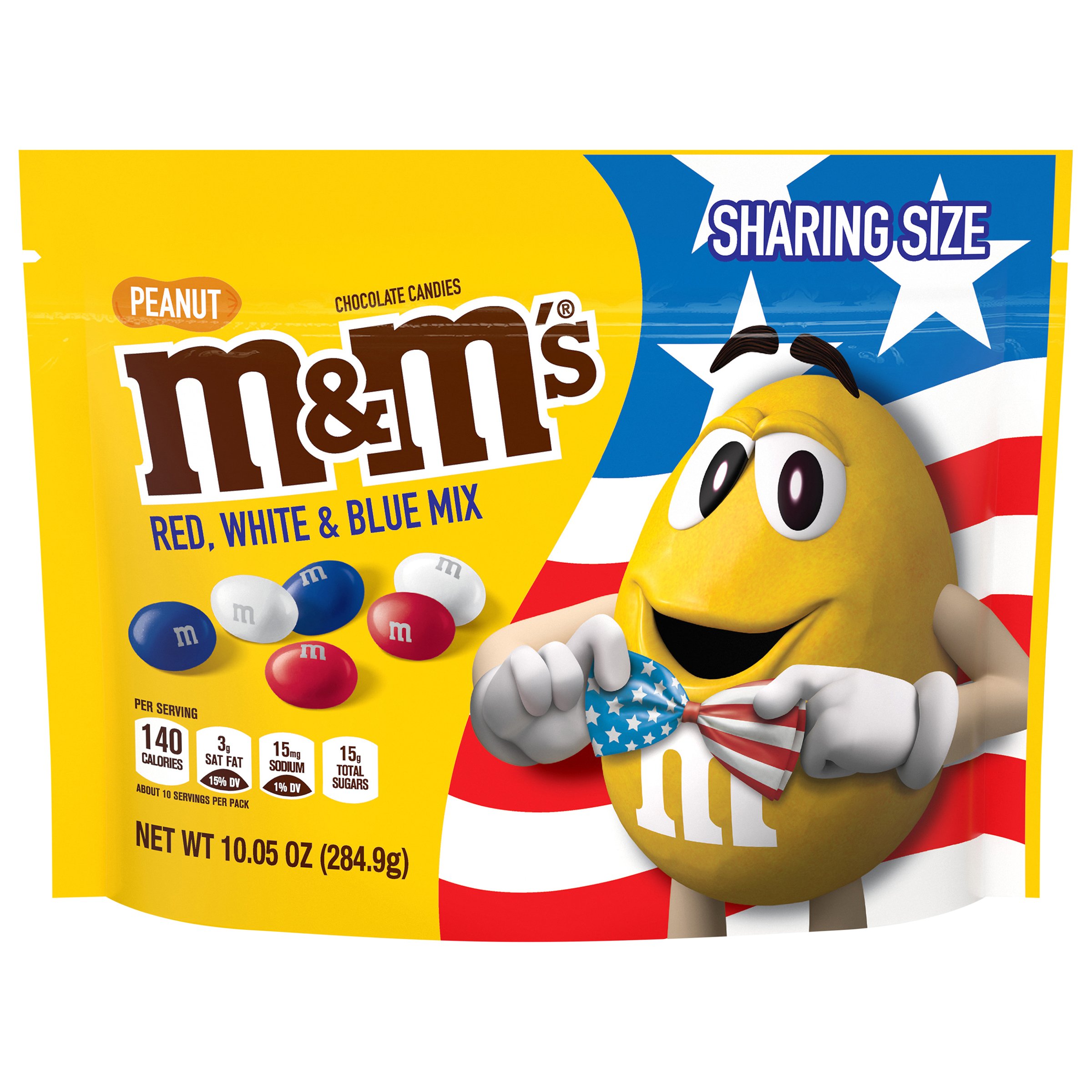 Save on M&M's Milk Chocolate Candies Red White & Blue Mix Party