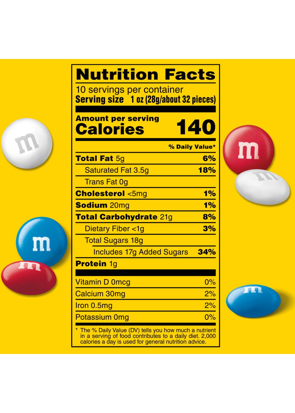 M&M'S Milk Chocolate Red White & Blue Summer Candy - Sharing Size; image 6 of 9