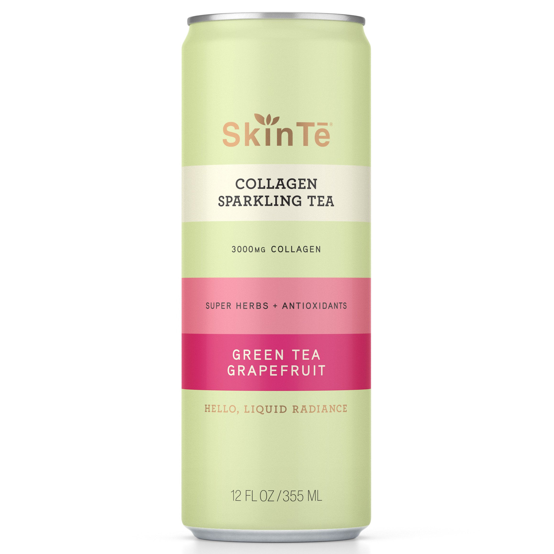 SkinTe Collagen Sparkling Tea Green Tea Grapefruit Shop Diet & Fitness at HEB