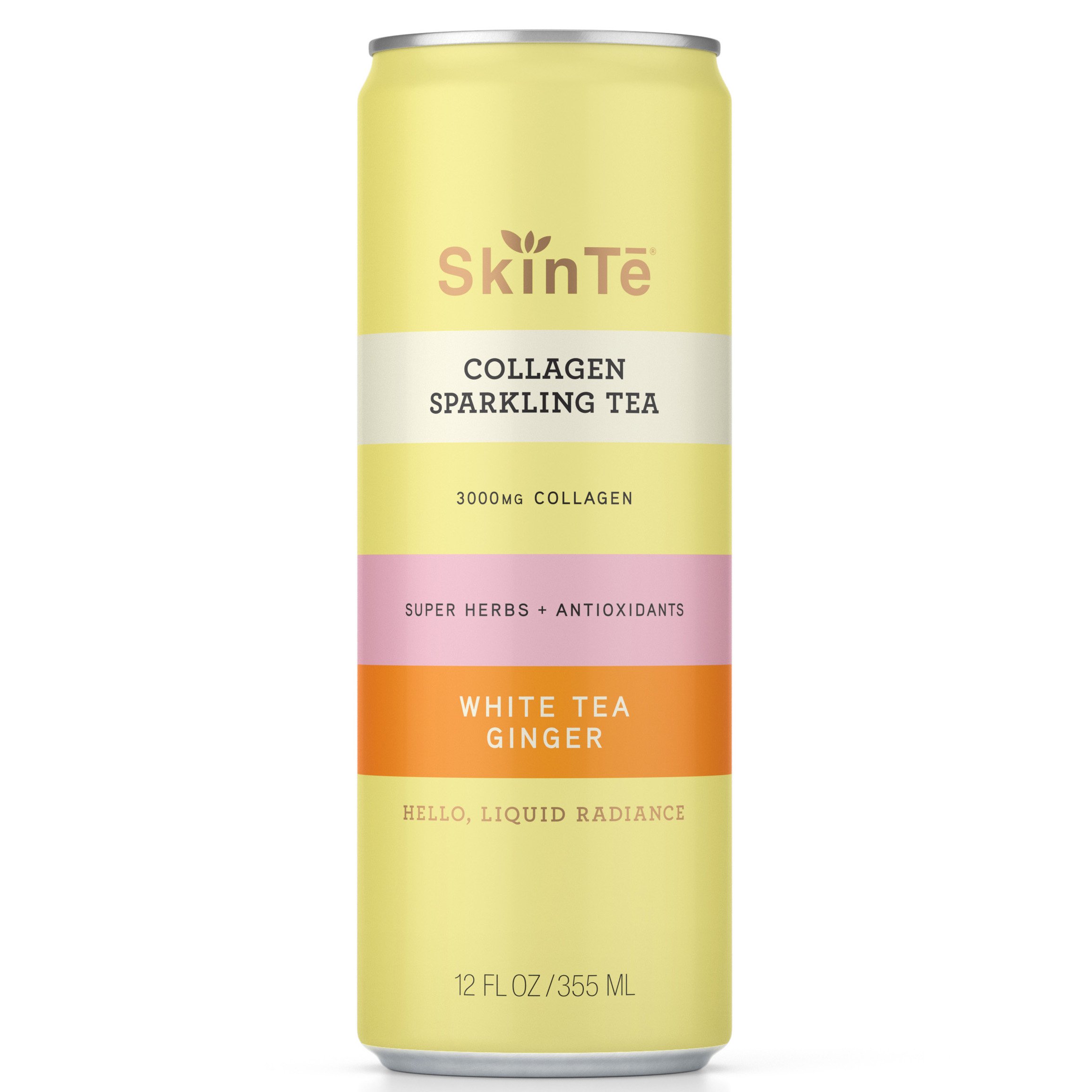 SkinTe Collagen Sparkling Tea White Tea Ginger Shop Diet & fitness at