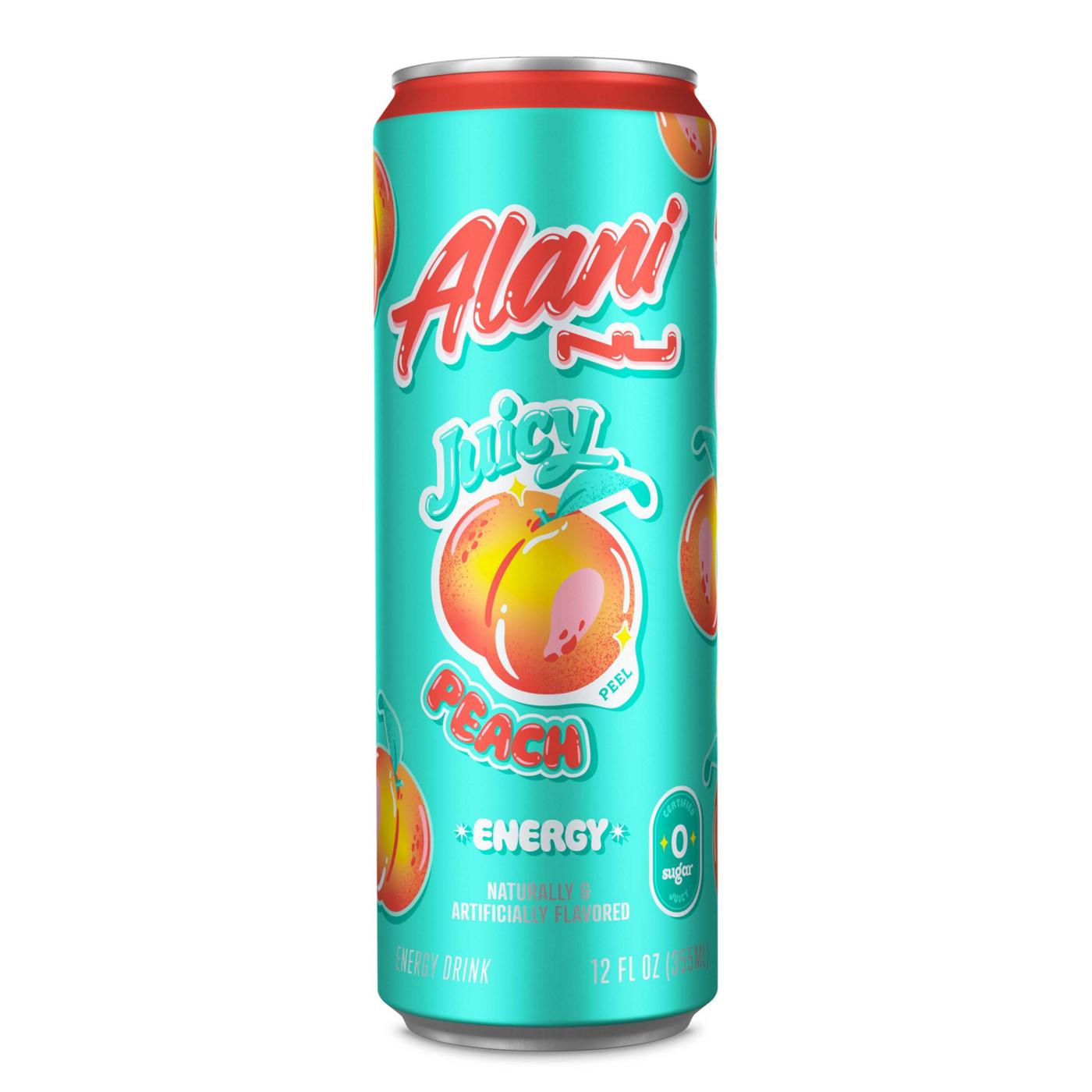 Alani Nu Zero Sugar Energy Drink - Juicy Peach; image 1 of 3