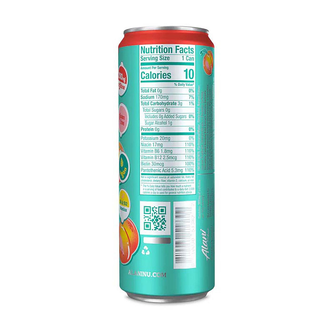 Alani Nu Zero Sugar Energy Drink - Juicy Peach; image 3 of 3
