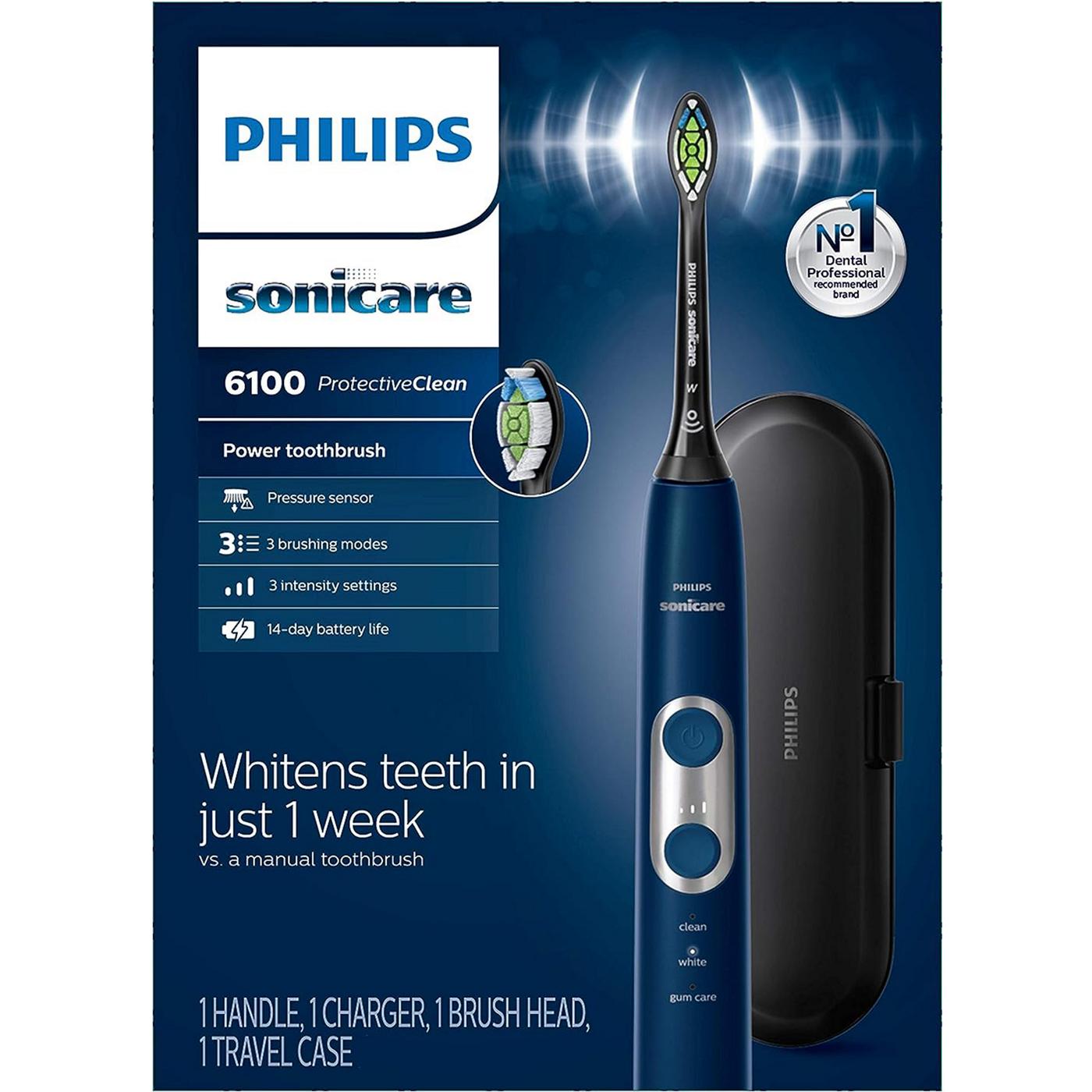 Philips Sonicare 6100 Protective Clean Power Toothbrush - Navy; image 1 of 3