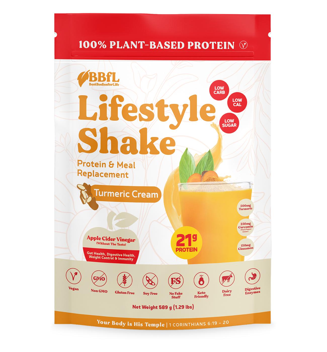 Best Bodies For Life 15g Protein & Meal Replacement Shake Packets -  Tumeric Curcumin Cream; image 1 of 2