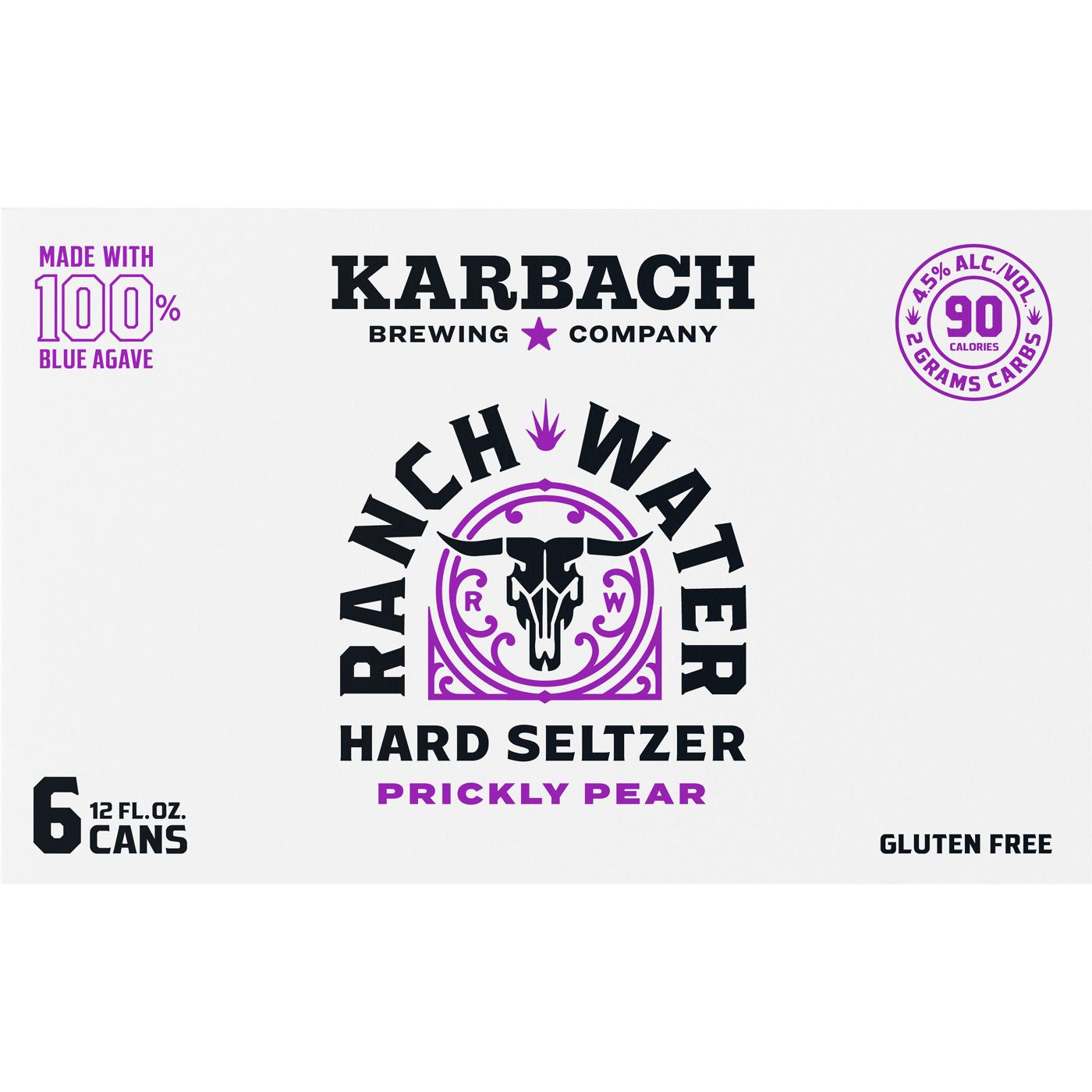 Karbach Ranch Water Prickly Pear Hard Seltzer 6 pk Cans; image 2 of 2