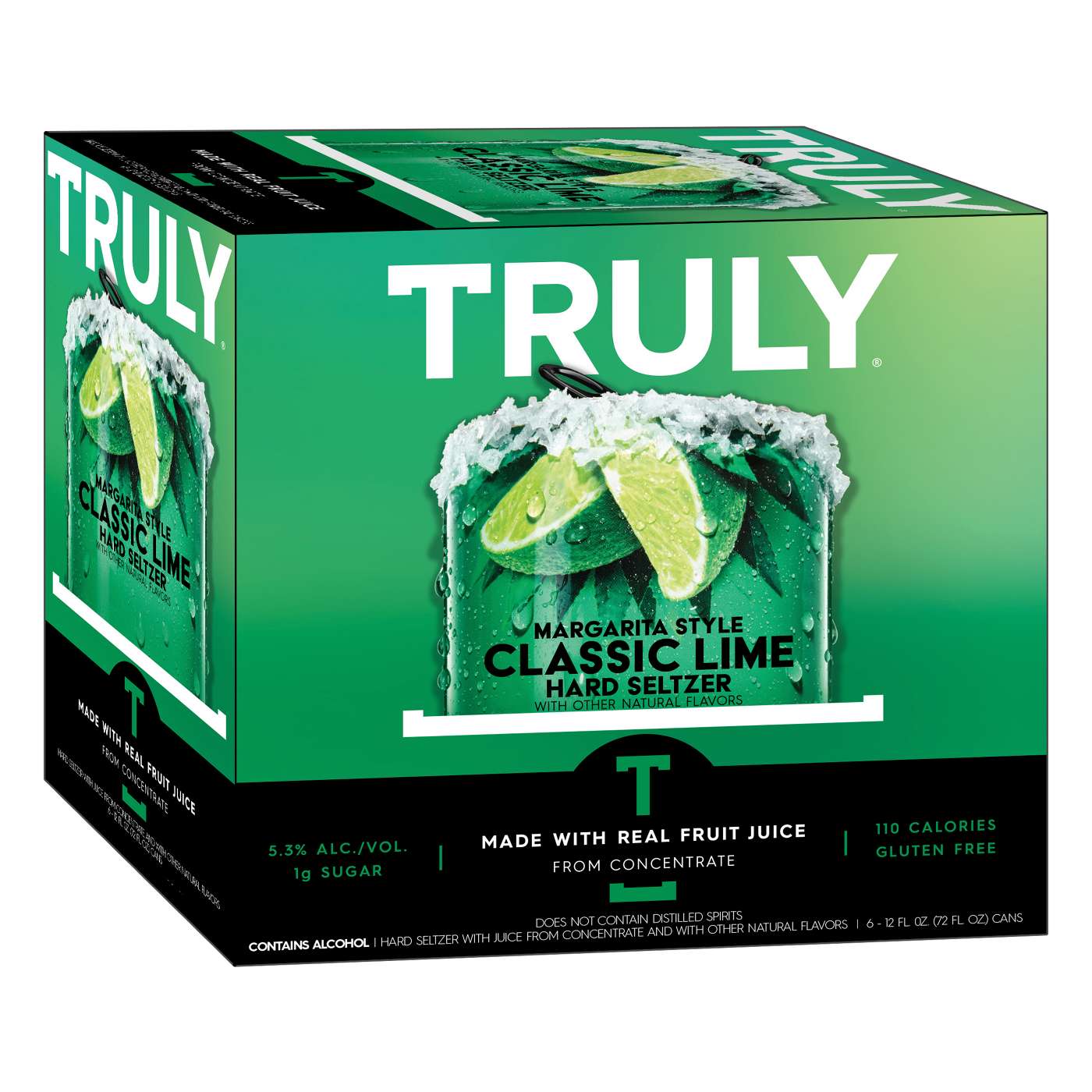 Truly Hard Seltzer Classic Lime Margarita Style 6 pk Cans; image 3 of 5