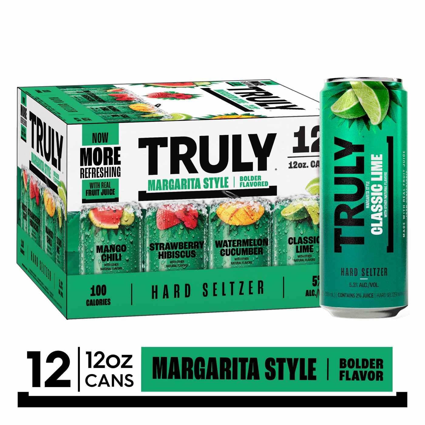 Truly Hard Seltzer Margarita Style Variety Mix Pack 12 pk Cans; image 2 of 2