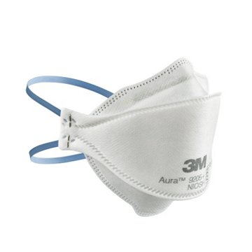 3M Aura Particulate Respirator 9205+ Protective Face Masks, 3 pk