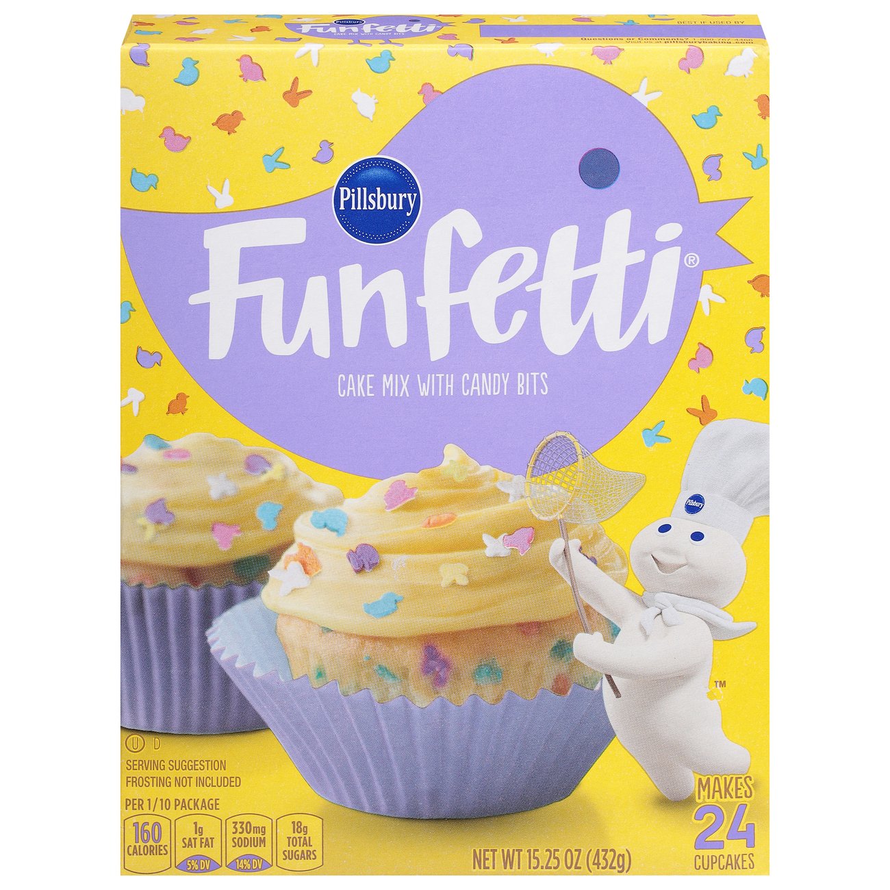 Pillsbury Funfetti Cake Mix with Candy Bits - Shop Baking mixes at H-E-B