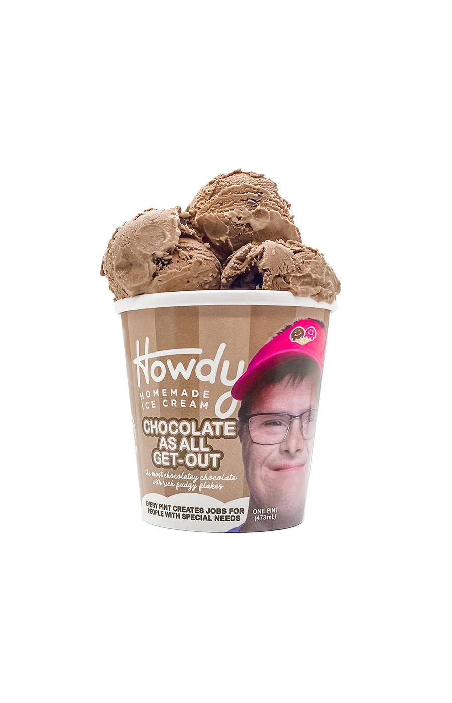 Howdy Homemade Chocolate As All GetOut Ice Cream Shop Ice cream at HEB