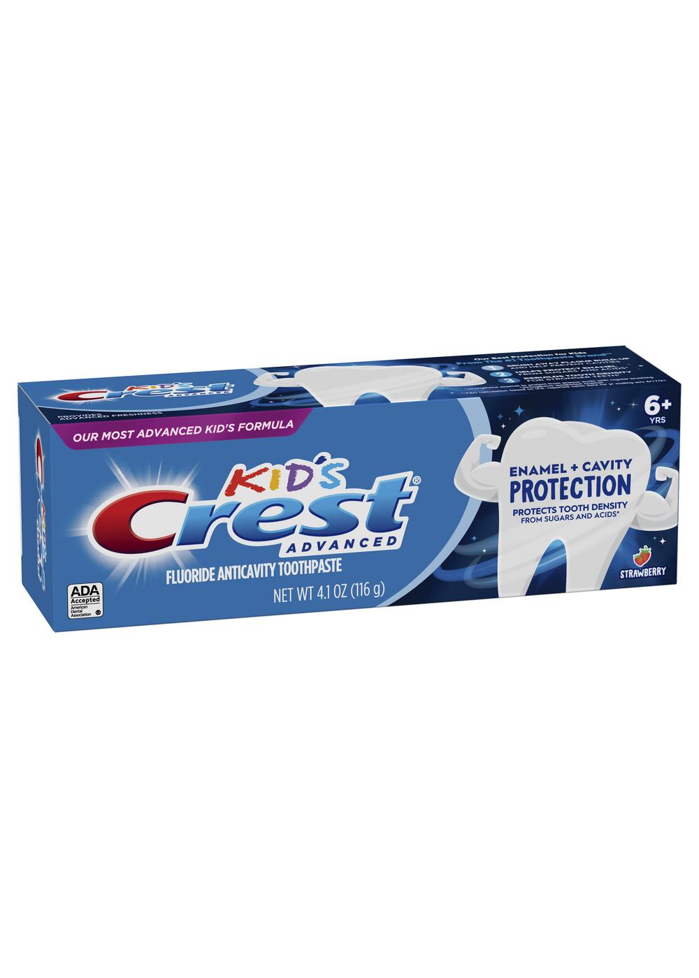 Crest Kid's Enamel + Cavity Protection Toothpaste - Strawberry; image 2 of 3