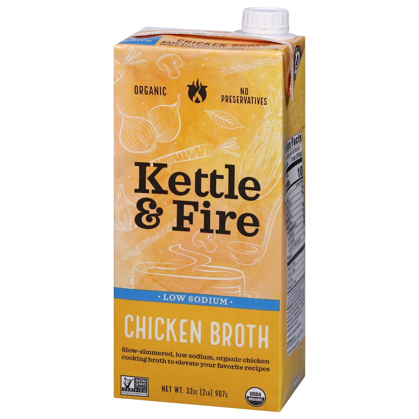 Kettle & Fire Low Sodium Organic Chicken Broth; image 5 of 5