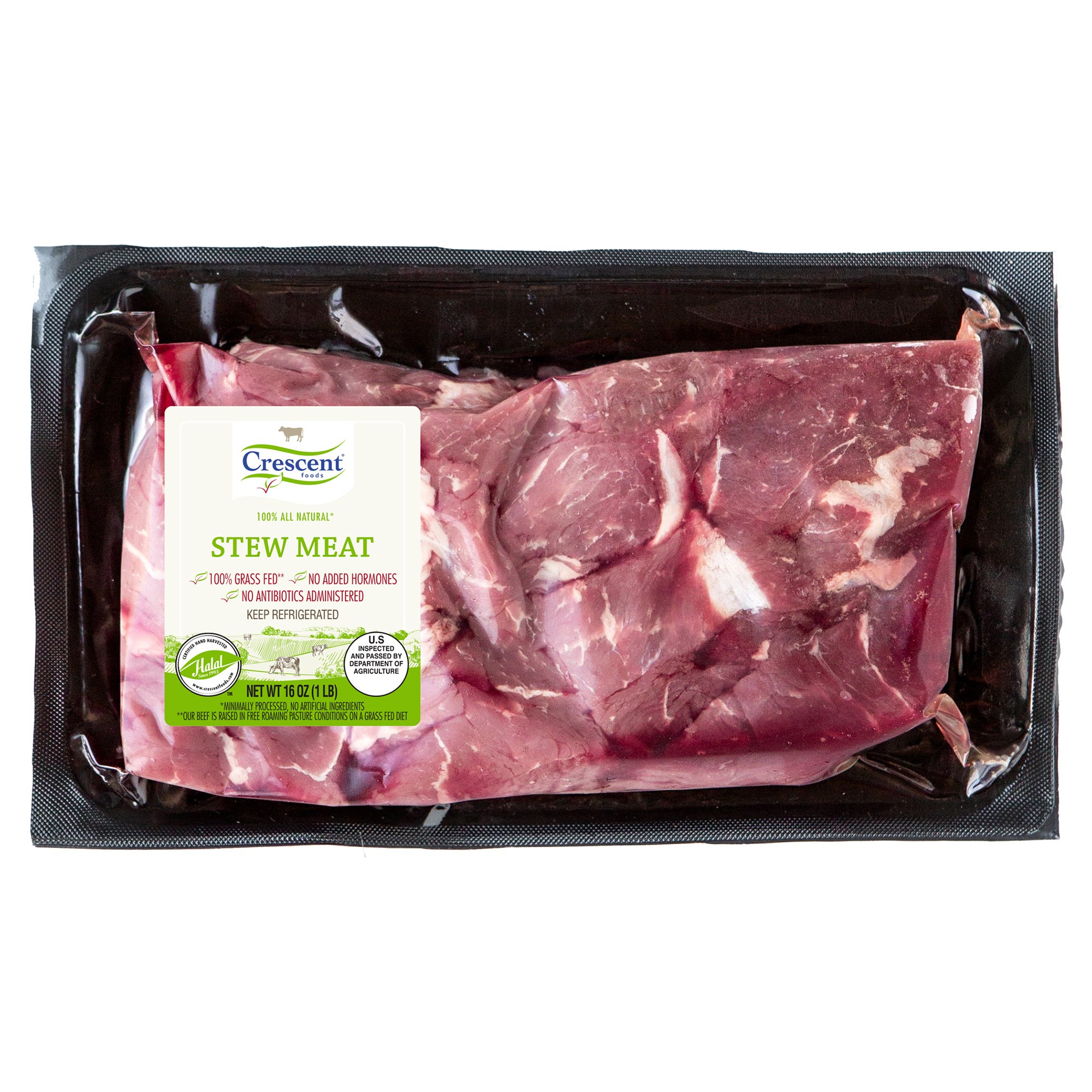 Crescent Foods Grass Fed Halal Beef Stew Meat Shop Beef at HEB