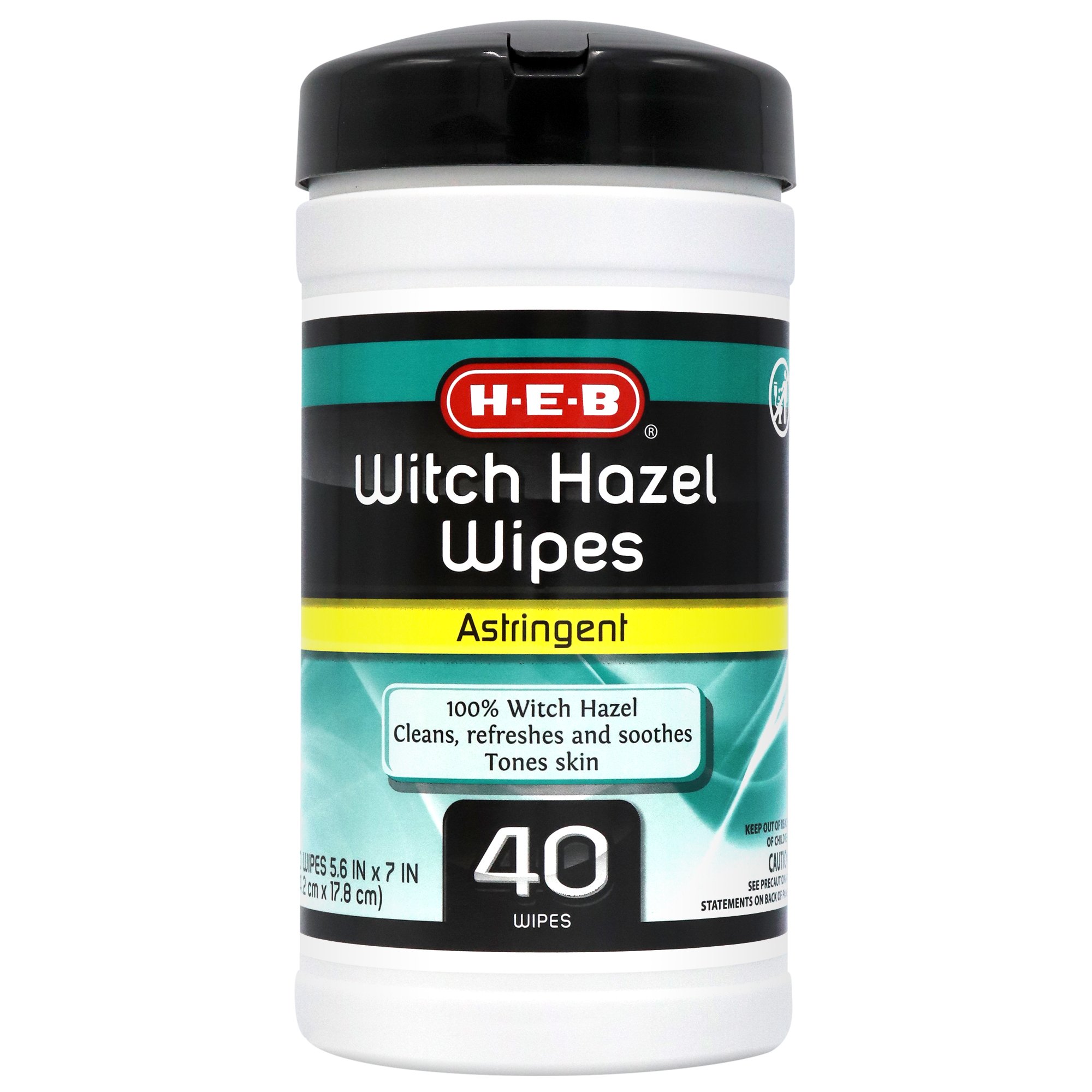 HEB Witch Hazel Astringent Wipes Shop Antiseptics & antibiotics at
