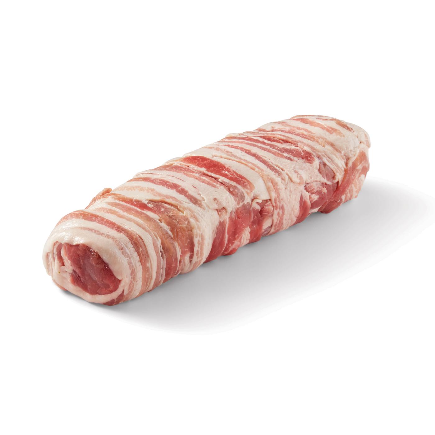 HEB Meat Market BaconWrapped Parmesan SpinachStuffed Pork