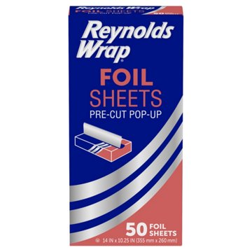 Reynolds Wrap Pre-Cut Foil Sheets, 50 ct