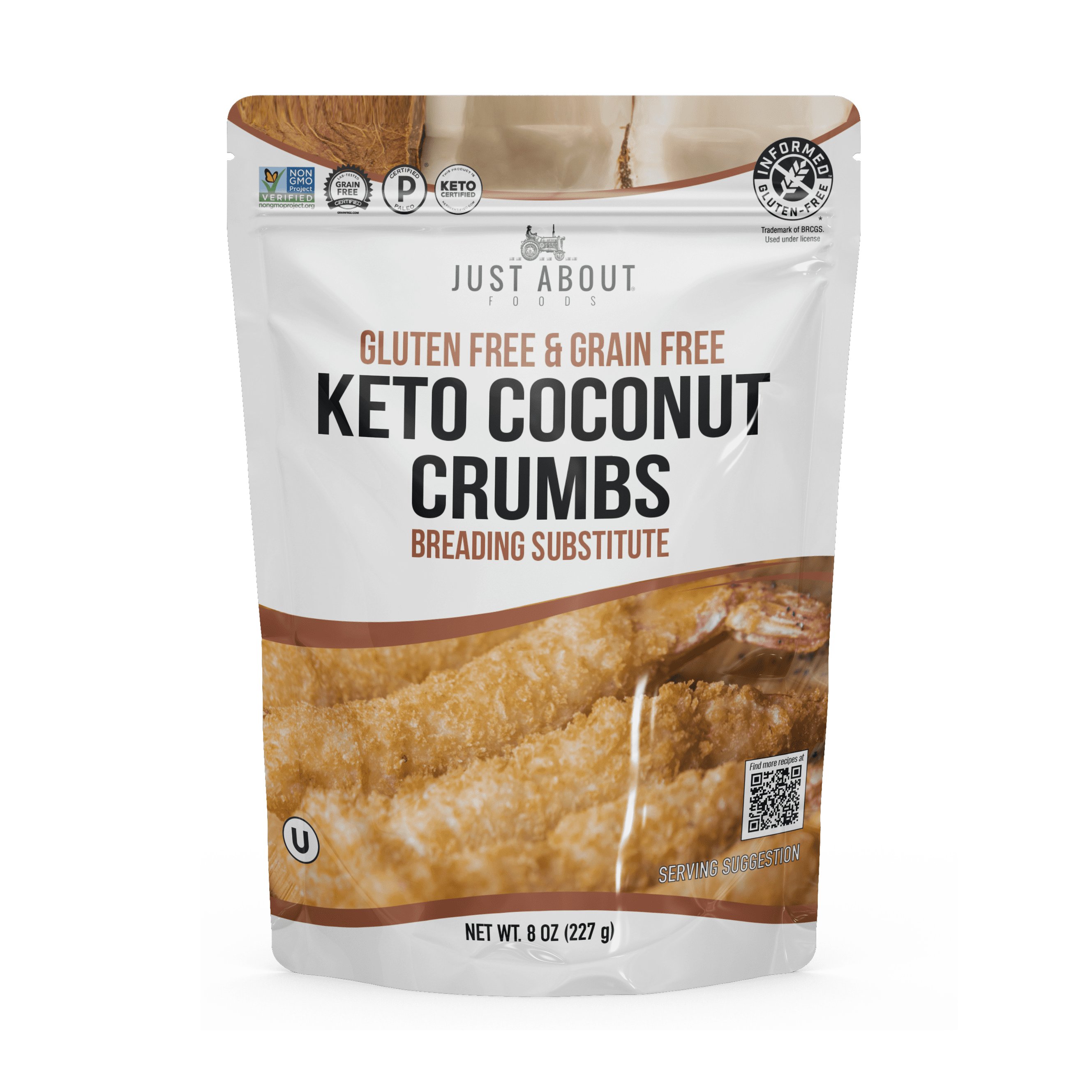 Just About Foods Keto Coconut Crumbs Breading Substitute - Shop ...