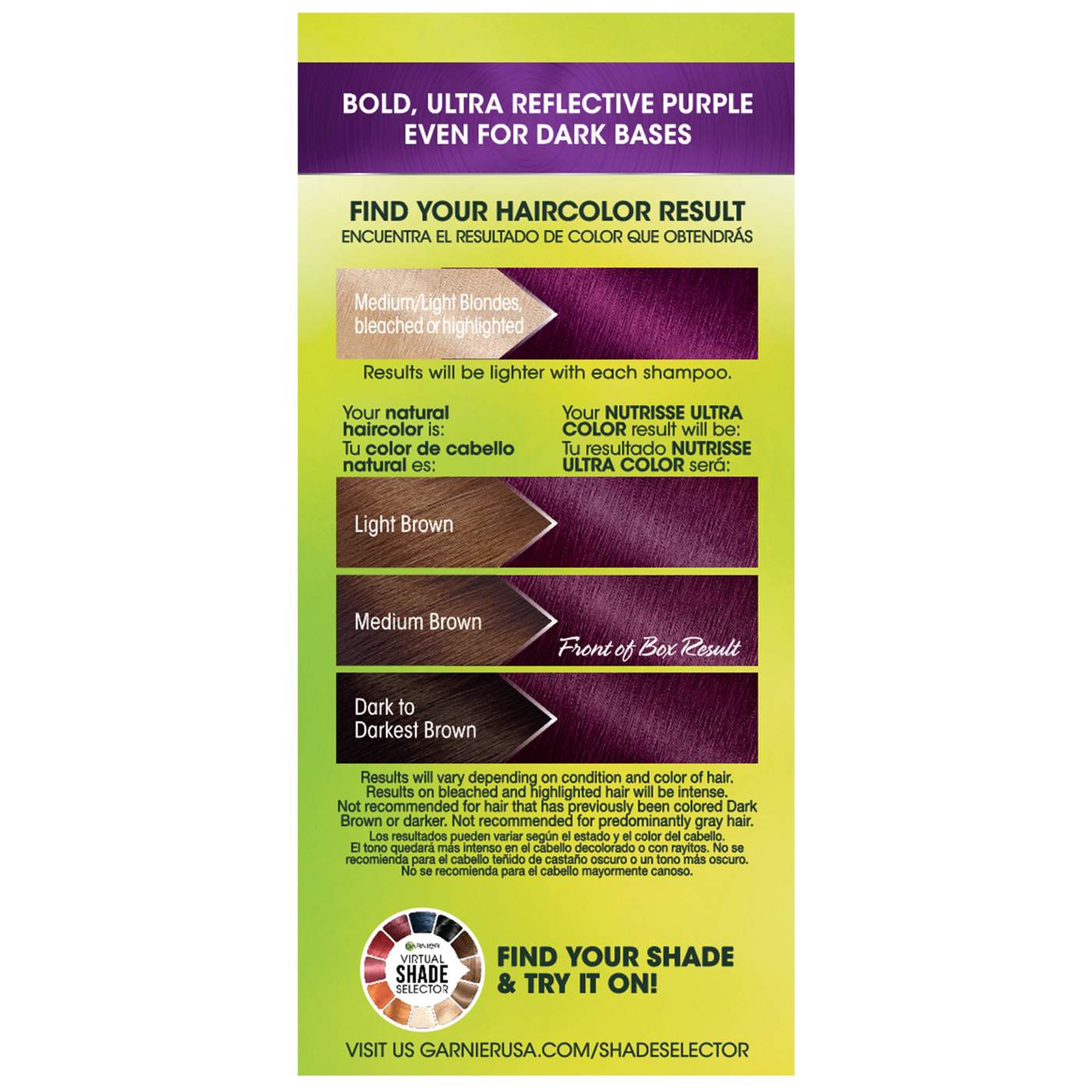 Garnier Nutrisse Ultra Color Nourishing Bold Permanent Hair Color Creme P2 Intense Purple; image 10 of 14