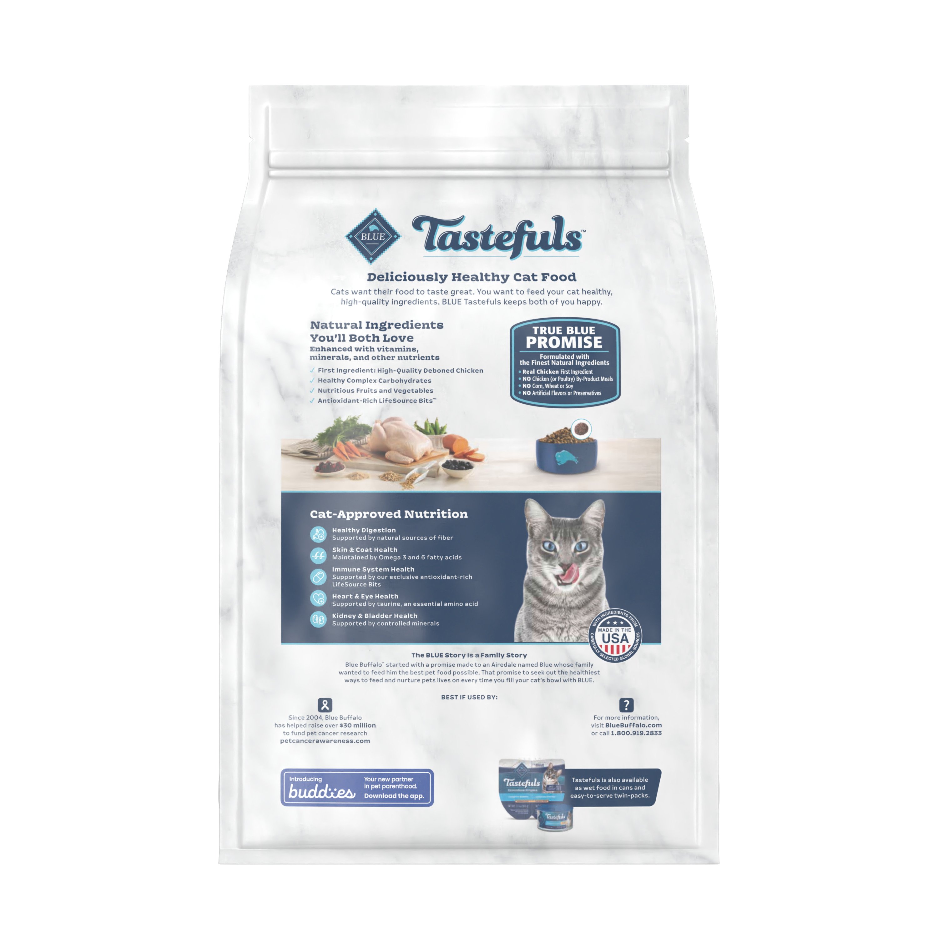 Blue Buffalo Tastefuls Active Natural Adult Dry Cat Food Chicken