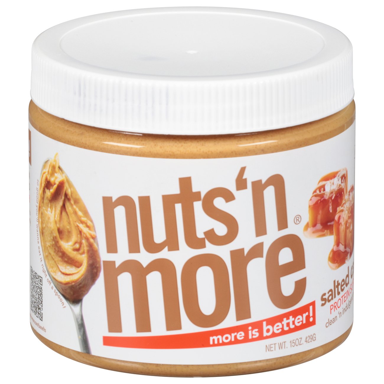 Nuts 'n More High Protein Peanut Butter Salted Caramel Shop Peanut