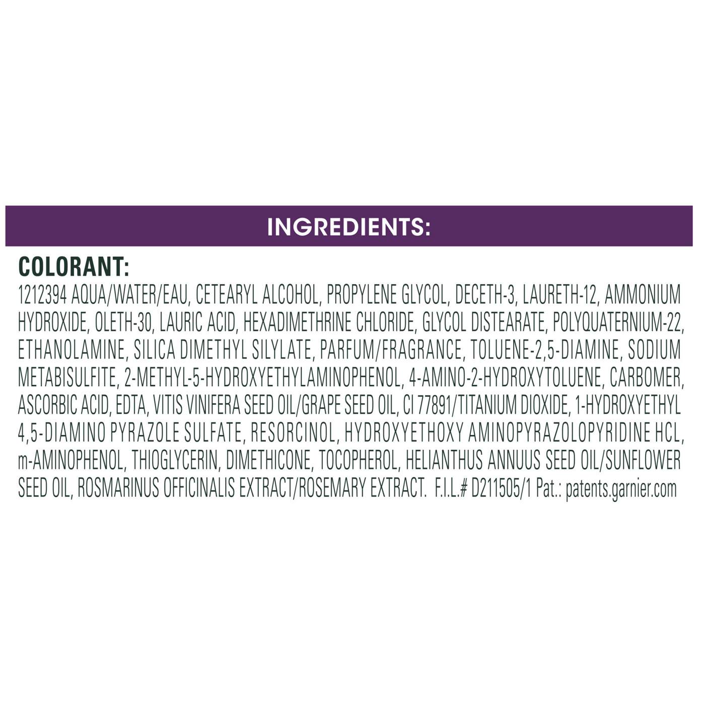 Garnier Nutrisse Ultra Color Nourishing Permanent Hair Color Creme P1 Deepest Intense Purple; image 6 of 16