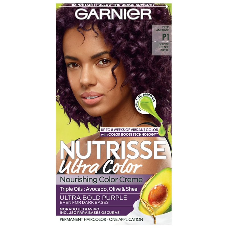 Garnier Nutrisse Ultra Color Nourishing Permanent Hair Color Creme P1  Deepest Intense Purple - Shop Hair Care at H-E-B