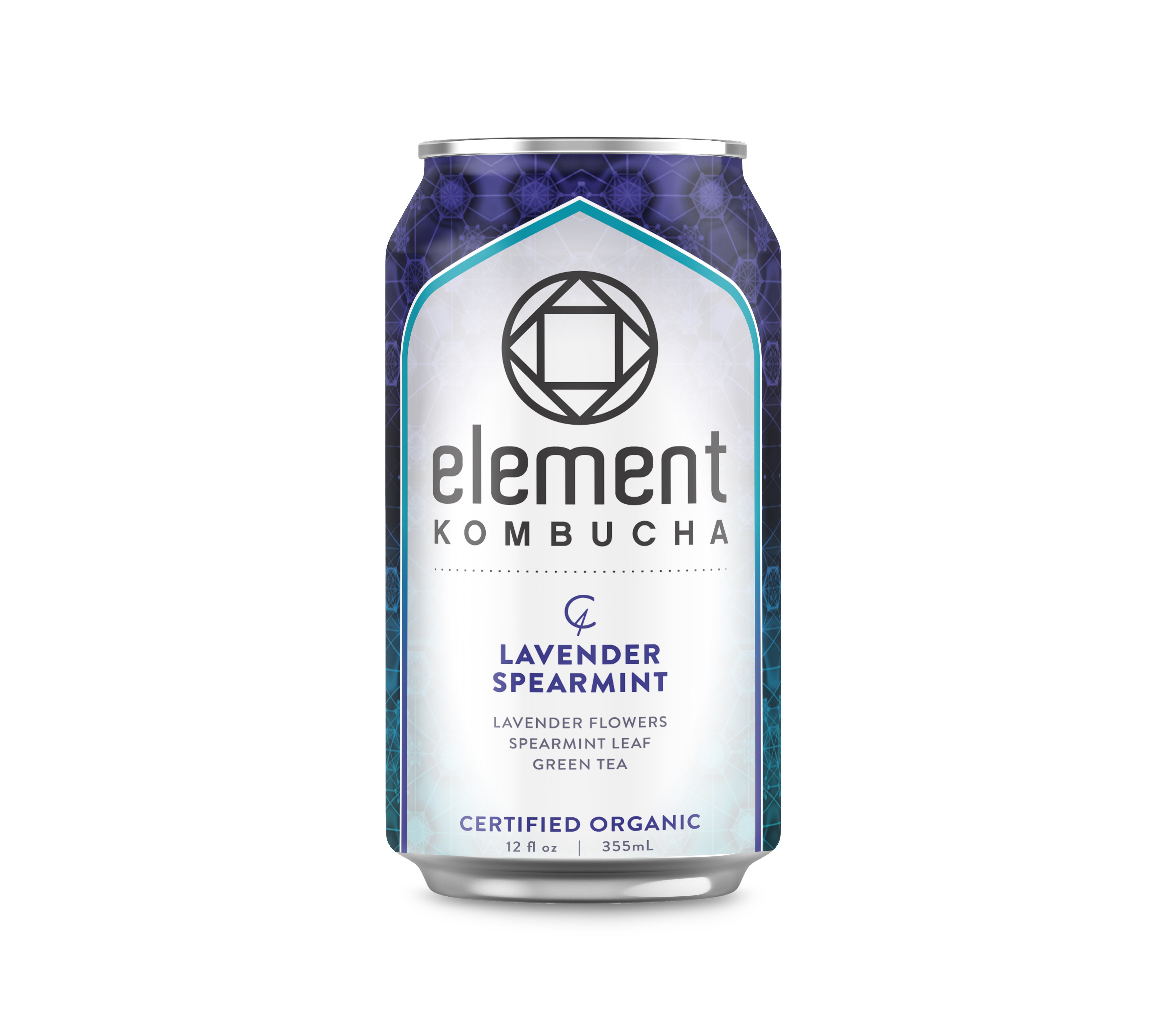 Element Lavender Spearmint Organic Kombucha, 12 oz