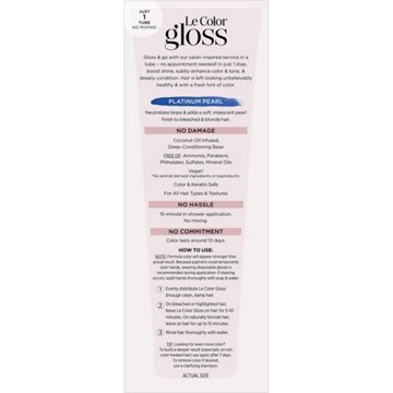 L'Oréal Paris One Step Toning Gloss Platinum Pearl