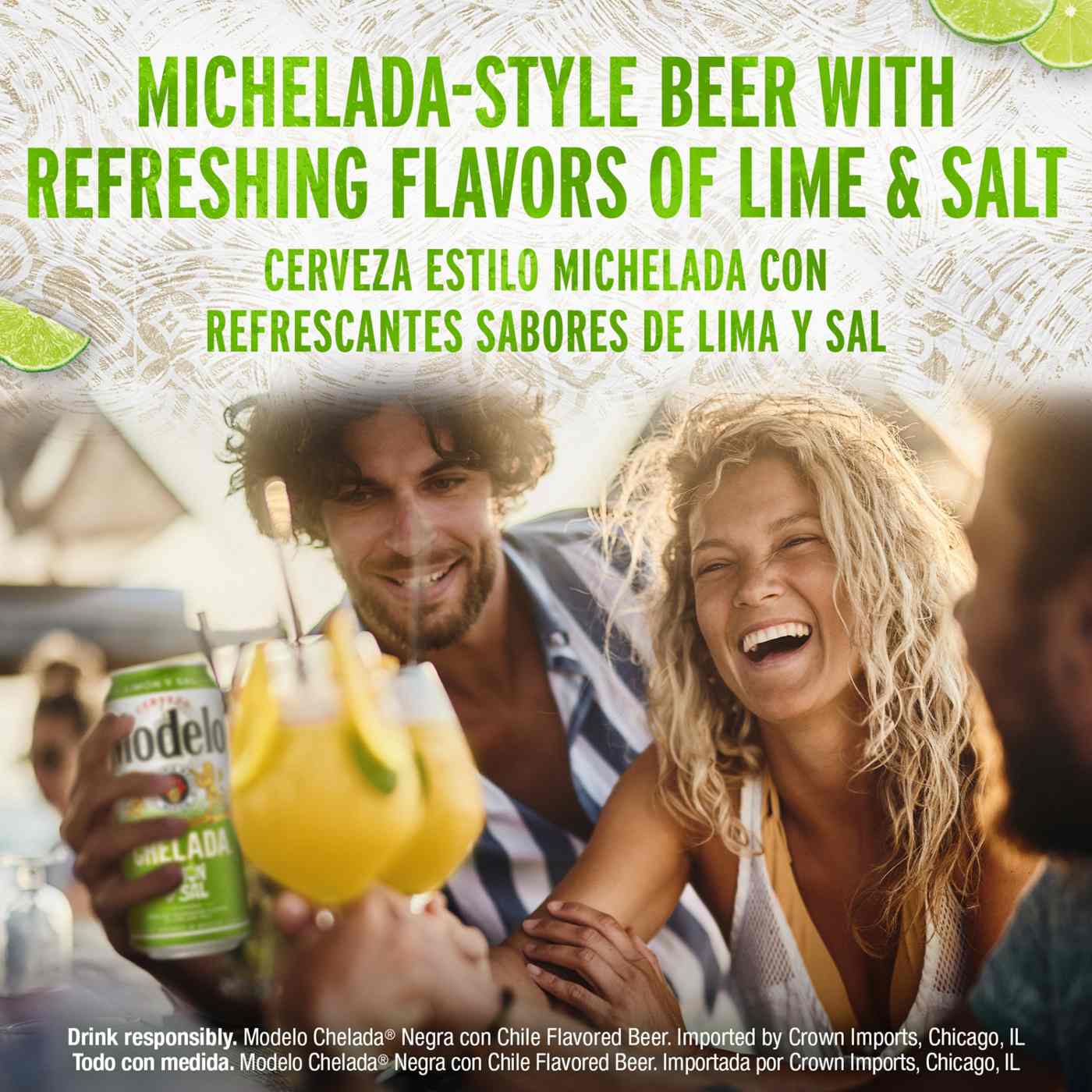 Modelo Chelada Limón y Sal Mexican Import Flavored Beer, 12 pk; image 2 of 2