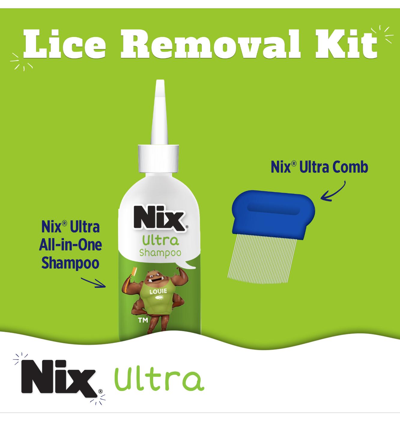 Nix Ultra Shampoo All-In-One Lice Treatment Kit; image 2 of 6