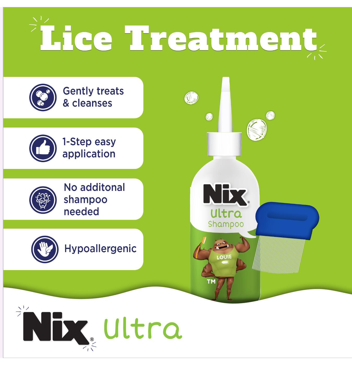 Nix Ultra Shampoo All-In-One Lice Treatment Kit; image 6 of 6