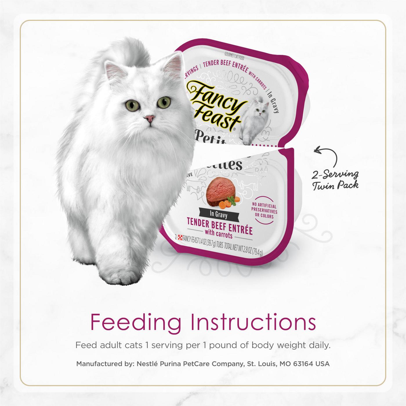 Fancy Feast Purina Fancy Feast Gourmet Gravy Wet Cat Food, Petites Tender Beef With Carrots Entree; image 6 of 6