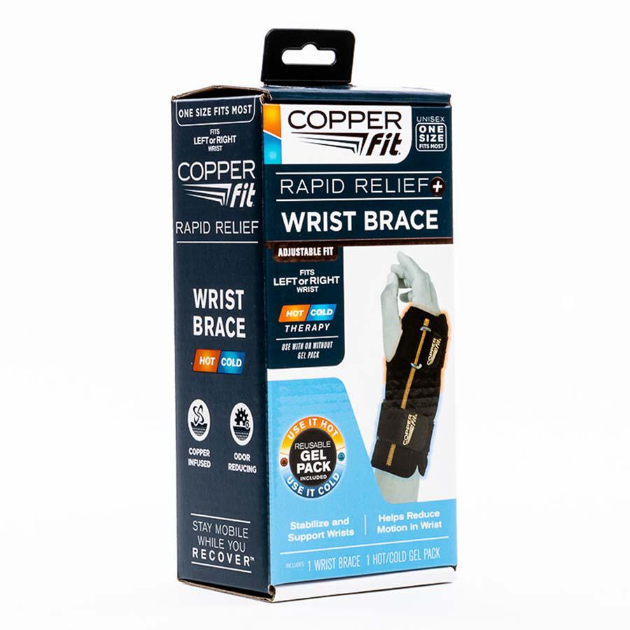 Copper Fit Rapid Relief + Adjustable Wrist Brace - Shop Sleeves & Braces at  H-E-B